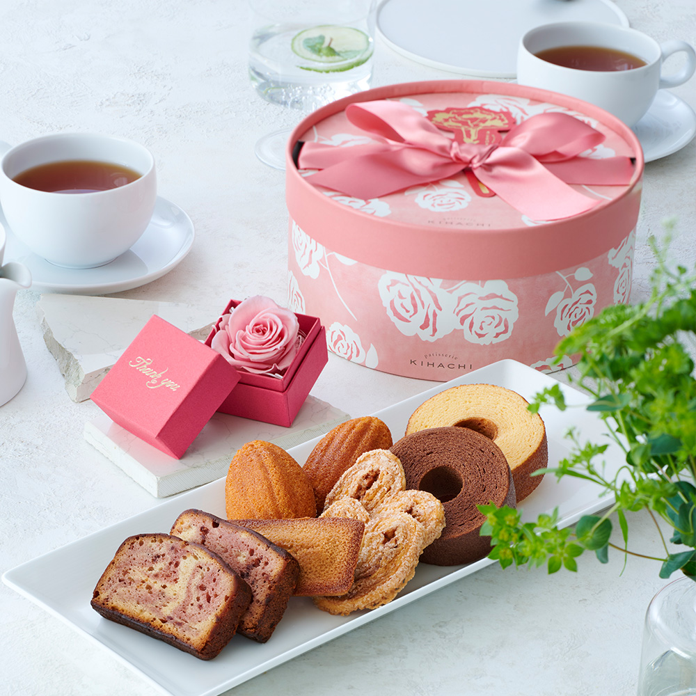 Thanks mother's Gift ローズと焼菓子のセット